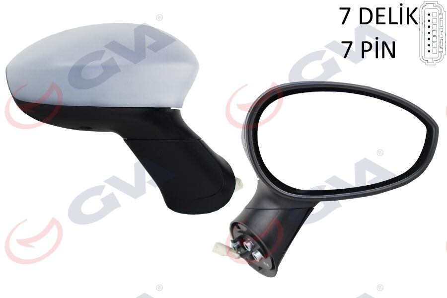 GVA 1028241 DIŞ DİKİZ AYNASI SAĞ GRANDE PUNTO 06>LINEA 07> ELEKTRİKLİ ISITMALI ASTARLI KONVEKS 7 FİŞ VM-6156EHPSR