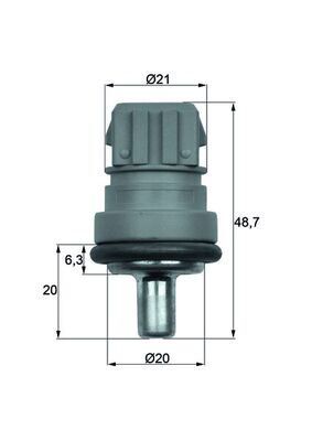 MAHLE TSE1D HARARET MÜŞÜRÜ MAVİ GOLF4-BORA-PASSAT 97 >