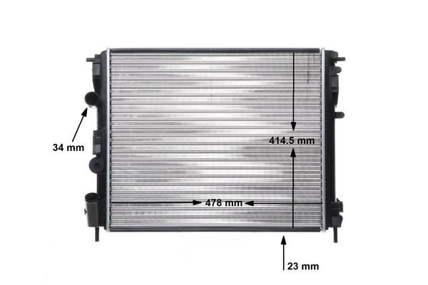 MAHLE CR35000S RADYATÖR CLIO II-KNG -LOGAN-SOLENZA-1.5DCİ-1.4-1.6 16V-1.9DTI AC MEK 480x415x34