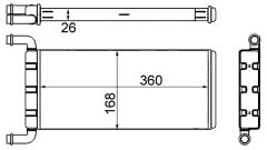 MAHLE AH241000S KALORIFER RADYATORU MERCEDES SPRINTER B906 . VW CRAFTER 30-35-50