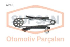 SUPSAN EZ-101 EKSANTRİK ZİNCİR SETİ ASTRA H-CORSA C-D-COMBO-C-D-ASTRA J-MERIVA-ALBEA-DOBLO-EGEA-PUNTO-500- 1.3 JTD -1.3 CDTI E4-E5-E6 GERGİ KİTİ