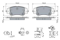 BOSCH 0986460291 ÖN FREN BALATASI CORSA F e 19> MOKKA e 20> 208 19> 2008 19> C4 20> DS3 18> 302mm