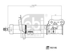 FEBI 193146 AMORTİSÖR ÖN SOL FORD COURIER-FIESTA-BMAX 13> GAZLI
