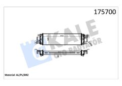 KALE 010CAC020 TURBO RADYATÖRÜ INTERCOOLER ALBEA 03>1.3JTD 457x116x40 AL AL SİSTEM