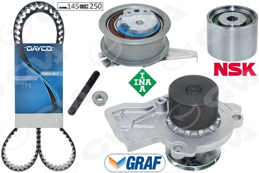 GVA 59WPK7505D DEVİRDAİMLİ EKSANTRİK GERGİ KİTİ POLO-FABIA 14>IBIZA IV 15>A1 14> CUSA-CUSB-CYZA-CYZB