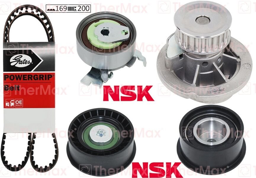 THERMAX T15.161 DEVİRDAİMLİ EKSANTRİK GERGİ KİTİ ASTRA F-CORSA B-VECTRA B 1.4i-1.6i-1.8i 16V X14XE-X16XEL-X18XE