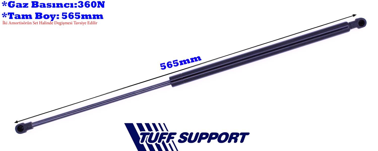 TUFFSUPPORT 611653 BAGAJ AMORTİSÖRÜ OPEL CORSA B 5 KAPI 93 00 GAZLI