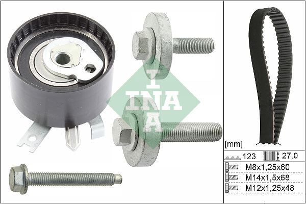 INA 530019710 TRIGER SETI 123 DIS 27MM CLIO II 01>06 MEGANE II 04> KANGO 01> MICRA III 04> DUSTER 10> 1.5 DCI K9K EURO 3 EURO 4