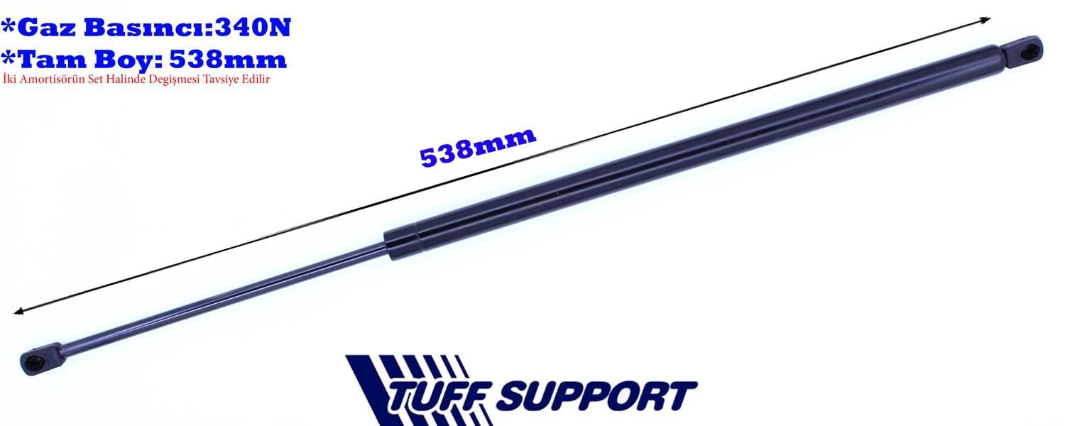 TUFFSUPPORT 612000 BAGAJ AMORTİSÖRÜ GAZLI NISSAN ALMERA 1.5L QG15DE N16 02-> / 1.5L Dci K9K7 N16 03-06