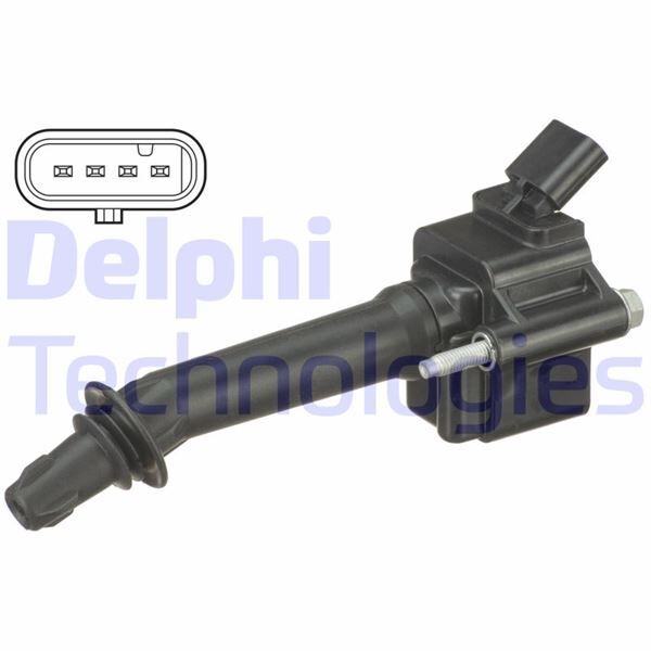 DELPHI GN10796-12B1 ATEŞLEME BOBİNİ ASTRA J-ASTRA K-INSIGNIA A-INSIGNIA B 12V 4-KUTUPLU A16XHT-D16SHT-B16SHT-SHL