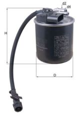 MAHLE KL912 YAKIT FILTRESI MERCEDES OM651 W204 S204 W212 C207 W166 X204 W639 W447 B906 B907 B910