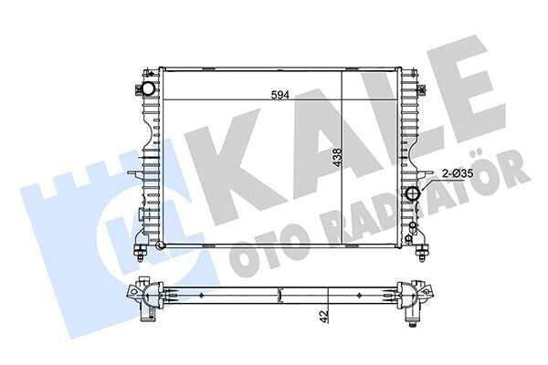 KALE 350400 MOTOR SU RADYATORU 10P 15P 16P DISCOVERY 2 L318 2.5 Td5 98>04