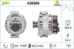 VALEO 439560 ALTERNATOR 14V 180A BMW E60 E61 E87 E90 E91 E92 E63 E64 E65 E66 G32