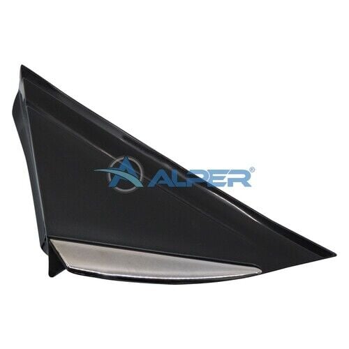 ALPER 2520610 AYNA KENAR BAKALİTİ SAĞ KROM NIKELAJLI RENAULT MEGANE IV 15>