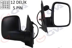 GVA 1075525 DIŞ DİKİZ AYNASI SAĞ TRANSPORTER T5 MULTIVAN 04> ELEKTRİKLİ ISITMALI KONVEKS 5 FİŞ VM-373EHR