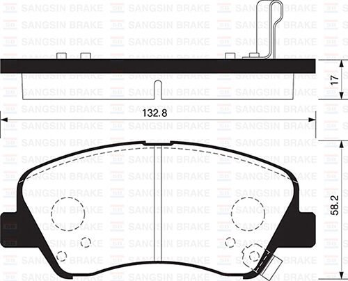 SANGSIN SP1399 ÖN FREN BALATA HYUNDAI ACCENT BLUE 1.4L 1.6L benzinli 10-> 1.6L CRDi dizel 10-> / ELANTRA 1.6L D4FB G4FG 6 vites 16-> / KIA RIO 1.4L D4FC 11->