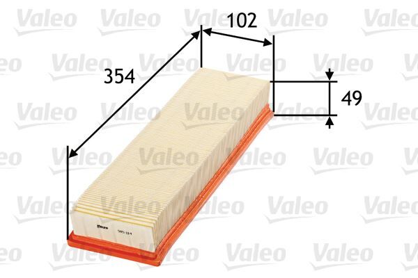 VALEO 585114 HAVA FİLTRESİ PEUGEOT P206 98>12 P307 03>07 CITROEN C4 04- 1.4 16V TU3