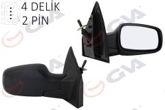 GVA 1014142 DIŞ DİKİZ AYNASI SAĞ RENAULT CLIO III 05> MEKANİK SENSÖRLÜ KONVEKS 2 FİŞ VM-6136SR 2 FİŞ VM-6136SR