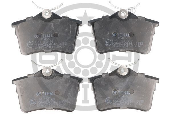 OPTIMAL BP-12465 ARKA FREN BALATASI P307 00>09 P308 07>14 PARTNER 08> PARTNER TEPEE 08> BERLINGO 08> C4 04>16 XSARA PICASSO 99>11 DS4 15>18