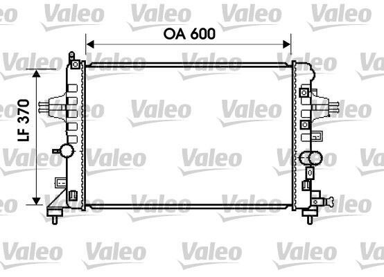 VALEO 734382 RADYATÖR ASTRA H- ZAFIRA 1.6-1.8 AC KLİMASIZ MEK 600x368x18