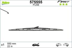 VALEO 575555 SİLECEK SÜPÜRGESİ 55cm x1 NORMAL TİP FİRST ÜNİVERSAL