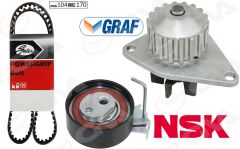 GVA 59WPK4313 DEVİRDAİMLİ EKSANTRİK GERGİ KİTİ 104x170 206-207-306-307-BIPPER-PARTNER-BERLINGO-C2-NEMO-FIORINO 1.4