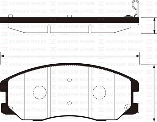 SANGSIN SP1204 ÖN FREN BALATA CHEVROLET CAPTIVA 2.0L 2.4L 06->