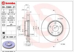 BREMBO 09C99021 ON FREN DISK AYNA FOCUS IV 17>