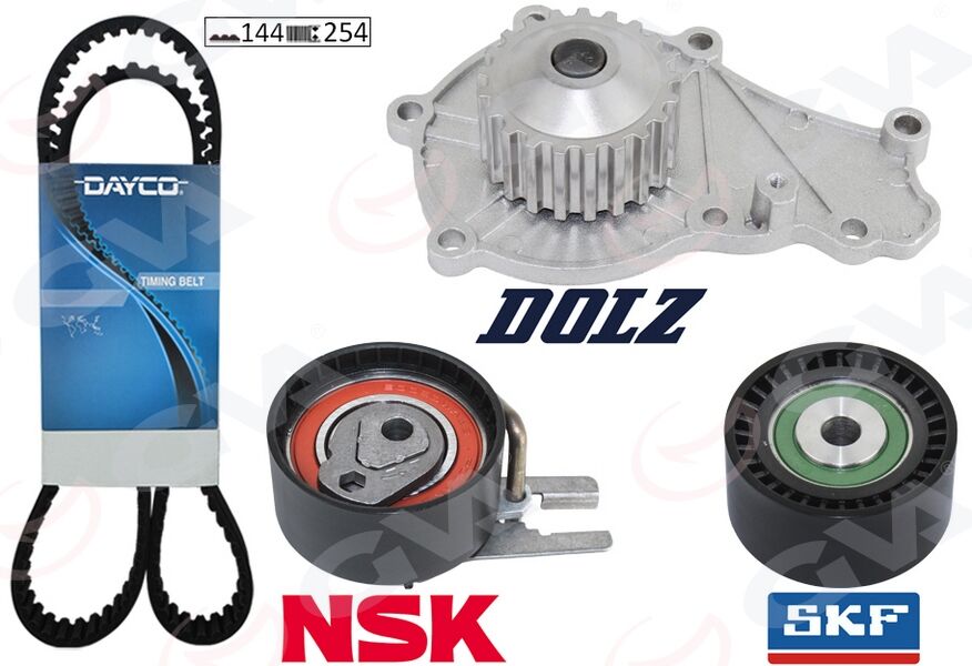 GVA 59WPK4312D-1 EKSANTRİK GERGİ KİTİ DEVİRDAİM 144 DİŞ EURO4 P206-P307-C1-C2-C3-BIPPER -NEMO-XSARA 1.4 HDİ FIEST A FUSION 02>08 1.4 TDCI 2S6Q8A615AB-2S6Q8591BA