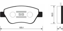 SANGSIN SP1201A ÖN FREN BALATA FIAT DOBLO 05-10 / PANDA 04-10 / OPEL CORSA 1.3L CDTI 06-14