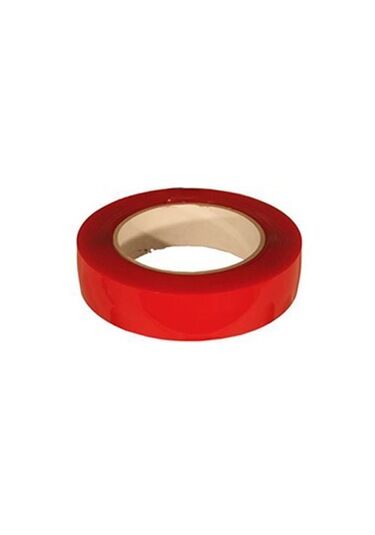 CEVHERS CTB320 ÇİFT TARAFLI BANT 20mm x 5mt KIRMIZI ŞEFFAF