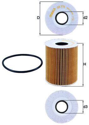 MAHLE OX776D YAG FILTRESI LAND ROVER 306DT DISCOVERY L319 L462 RANGE ROVER L405 L320 L494 L560 . JAGUAR XJ X351 X F X250