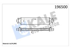 KALE 010CAC030 TURBO RADYATÖRÜ INTERCOOLER LINEA 1.4JTD 580x132x50 AL AL SİSTEM