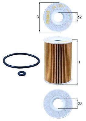 MAHLE OX135.1D YAG FILTRESI MERCEDES M166 W168 W414