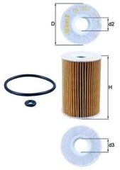 MAHLE OX135.1D YAG FILTRESI MERCEDES M166 W168 W414