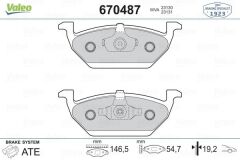 VALEO 670487 GDB1357 ÖN BALATA GOLF IV BORA 97-6.05 POLO 99 > OCTAVIA 97 >LEON TOLEDO 99-06 IBIZA 02 > AUDI