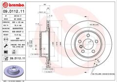 BREMBO 09D11211 FREN DISKI ARKA BMW G42 G20 G21 G28 G22 G23 G26