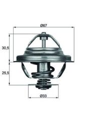 MAHLE TX27.80D TERMOSTAT 80 C BMW M20 M30 M50 S38 E30 E36 E28 E24 E23 E32