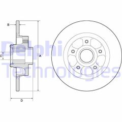 FREN DİSKİ ARKA RENAULT GRAND SC NIC III 09>16 SC NIC III 09>16 FLUENCE 12> 274x11x9.5