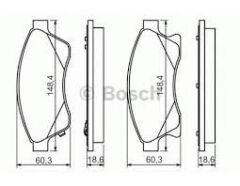 BOSCH 0986494433 ÖN BALATA 15 INC ASTRA J 1.3 CDTI-1.4-1.4 TURBO-1.6 1.7 CDTİ 2.0CDTİ 10>AVEO 11>CRUZE 11>