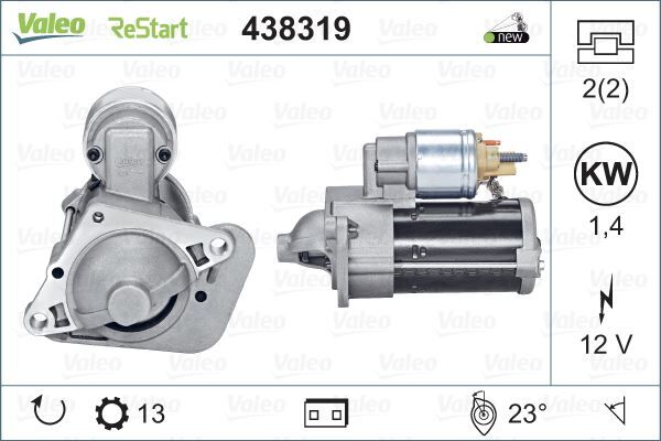 VALEO 438319 MARŞ MOTORU 1.4 KW 12V START STOPLU ARAÇLAR İÇİN CLIO IV 12> CAPTUR 13> MEGANE III 09> FLUENCE 09> MEGANE IV 16> TALISMAN 15> DUSTER 10> QASHQAI II 13> 1.5dCi