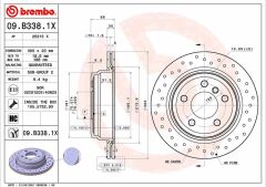 BREMBO 09B3381X FREN DISKI