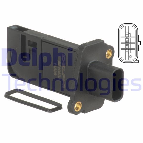 DELPHI AF10432-12B1 MAF SENSORU 2.2D DEFENDER L316 07>16 DISCOVERY SPORT L550 14> FREELANDER 2 L359 07>14 R.R EVOQUE L5 38 11>19 FORD TRANSIT MONDEO FIESTA PEUGEOT BOXER CITROEN JUMPER 2.2 HDI VOLVO S60