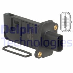 DELPHI AF10432-12B1 MAF SENSORU 2.2D DEFENDER L316 07>16 DISCOVERY SPORT L550 14> FREELANDER 2 L359 07>14 R.R EVOQUE L5 38 11>19 FORD TRANSIT MONDEO FIESTA PEUGEOT BOXER CITROEN JUMPER 2.2 HDI VOLVO S60