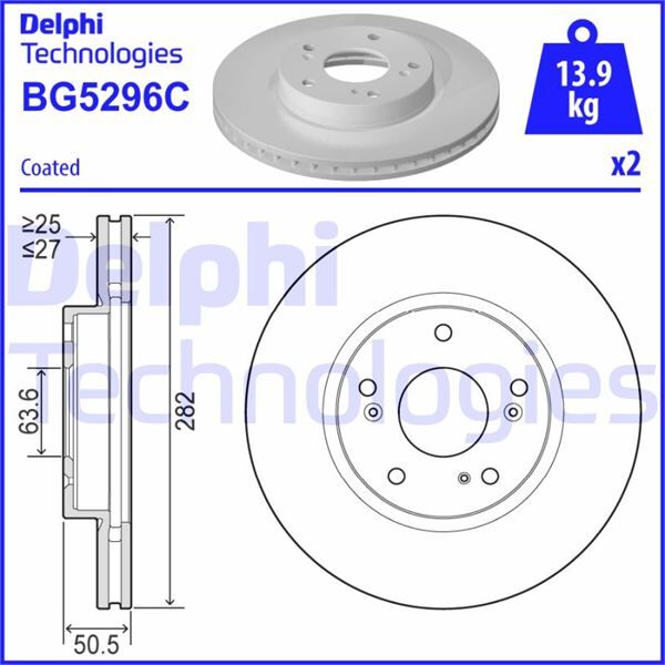 DELPHI BG5296C ON FREN DISK AYNA FOCUS IV 17>