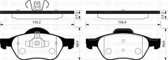 SANGSIN SP1414 ÖN BALATA MEGANE II 02> SCENIC II 02> CLIO III 05> 1.5dCi 1.6 16V 2.0 16V