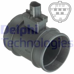 DELPHI AF10398-12B1 HAVA KÜTLE ÖLÇER DEBİMETRE ASTRA J-MERIVA B-CORSA D 1.3 CDTİ-1.7 CDTİ 09> CHEVROLET CRUZE 1.7 CDI 12> A13DTE-A17DTE-DTC-DTF-DTR-DTS