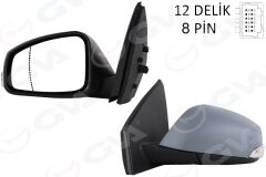 GVA 1011325-1 ELEKTRİKLİ ISITMALI SİNYALLİ KATLANIR ASTARLI KONVEKS SAĞ R MEGANE FLUENCE 08-