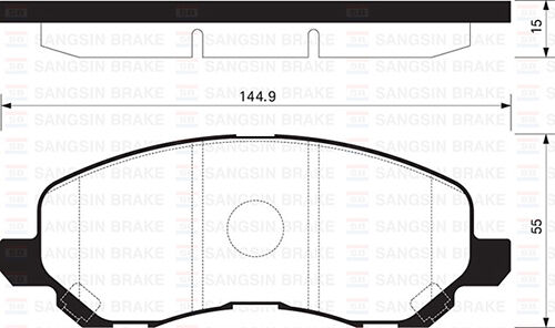 SANGSIN SP1360 ÖN FREN BALATA MITSUBISHI ASX 1.6L DV6 DI-D GA7W 15-> 1.6L 4A92 Euro5 10-> / LANCER 1.6L 4G18 CS3A 0 3-08 1.3L 4G13 CS3A 03-07 / CITROEN C4 1.6L 1.8L HDİ 12-> / PEUGEOT 4008 12->