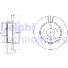 DELPHI BG3296 FREN DISKI ON MERCEDES VITO W638